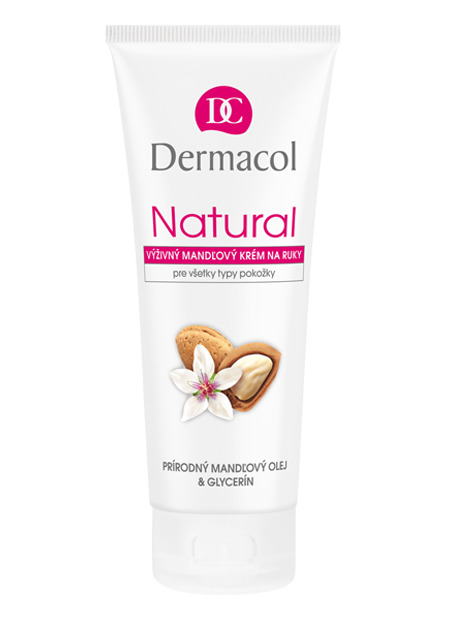 Dermacol - Natural - výživný mandlový krém na ruce a nehty - 100 ml