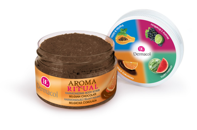 Dermacol - Aroma Ritual - tělový cukrový peeling - belgická čokoláda - 200 g
