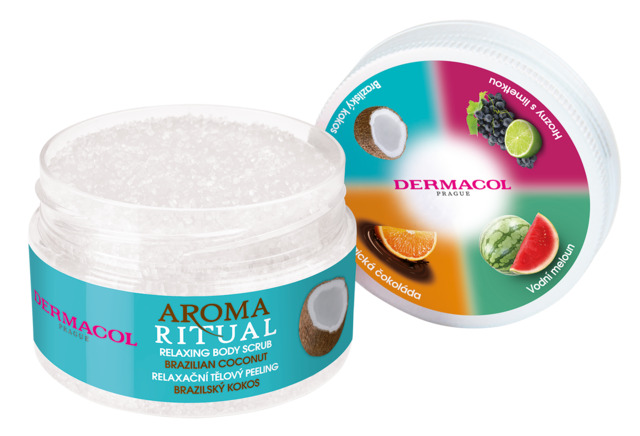 Dermacol - Aroma Ritual - tělový cukrový peeling - brazilský kokos - 200