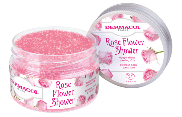 Dermacol - Flower Shower - tělový peeling Růže - 200 g