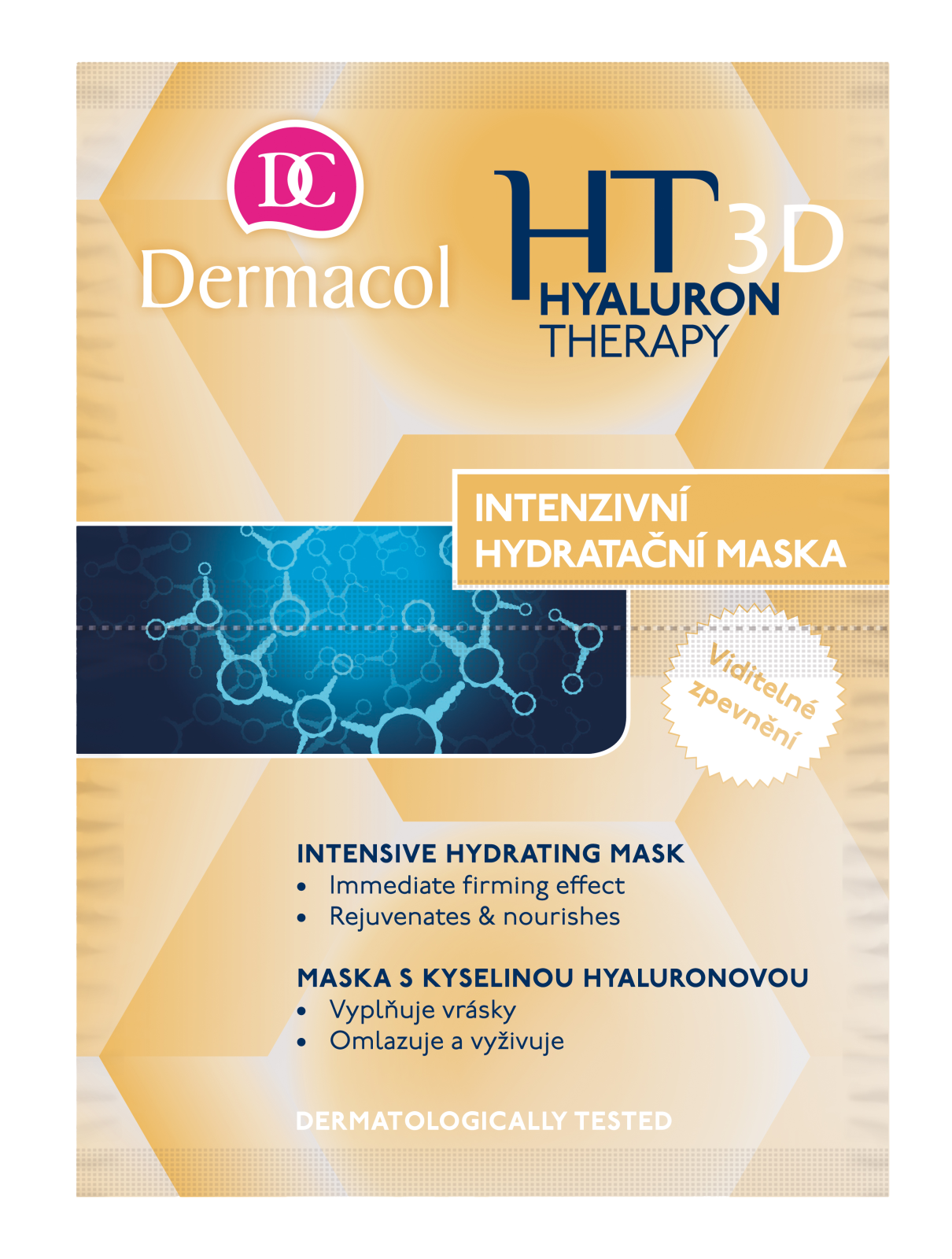 3D Hyaluron   Intenzivní hydratační a remodelační maska Dermacol - Oficiální e-shop Dermacol