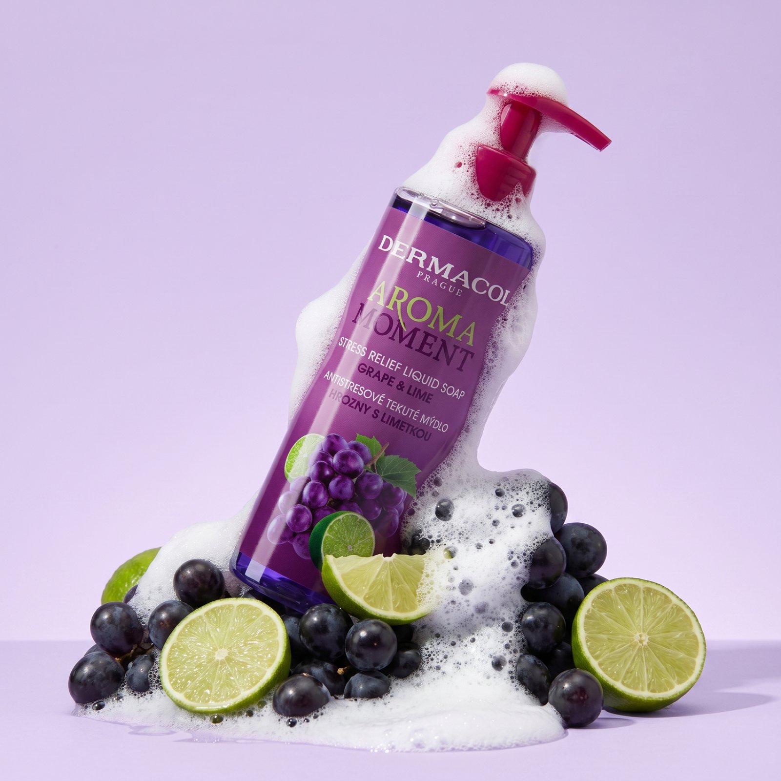 Aroma Ritual   mýdlo na ruce   hrozny s limetkou Dermacol - Oficiální e-shop Dermacol (obrázek 3)