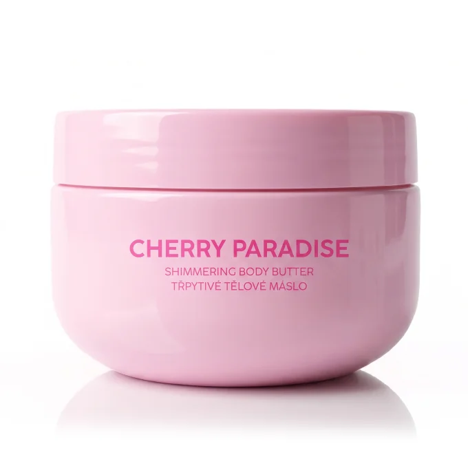 Cherry Paradise – třpytivé tělové máslo