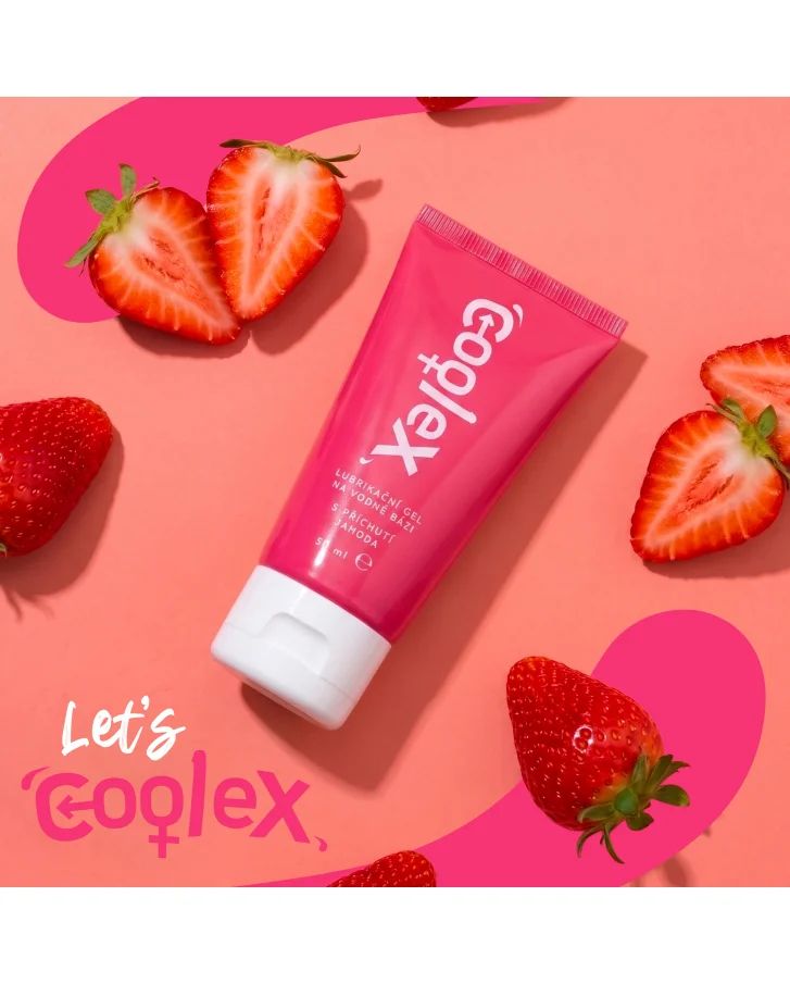 Coolex lubrigační gel na vodní bázi s příchutí Jahoda
