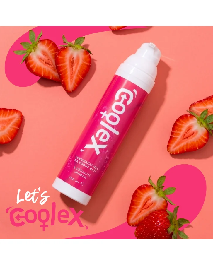 Coolex lubrikační gel na vodní bázi s příchutí Jahoda