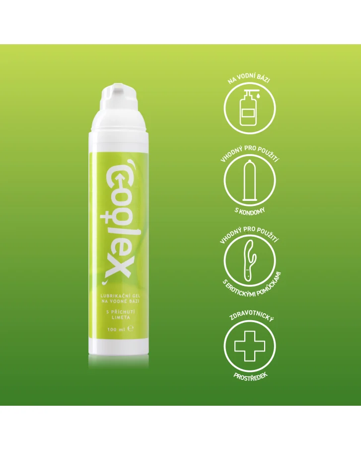 Coolex Lubrikační gel na vodní bázi s příchutí limeta
