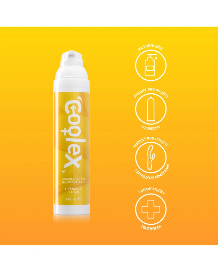 Coolex lubrikační gel na vodní bázi s přichutí banán
