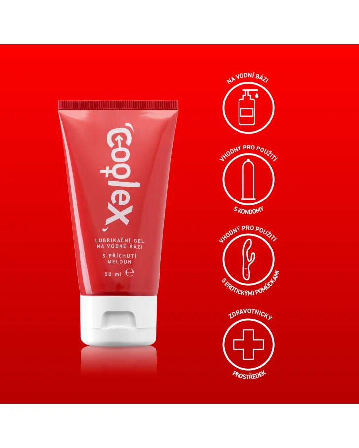 Coolex lubrikační gel na vodní bázi s příchutí meloun