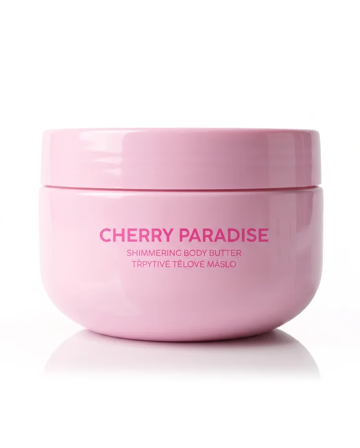 Cherry Paradise – třpytivé tělové máslo