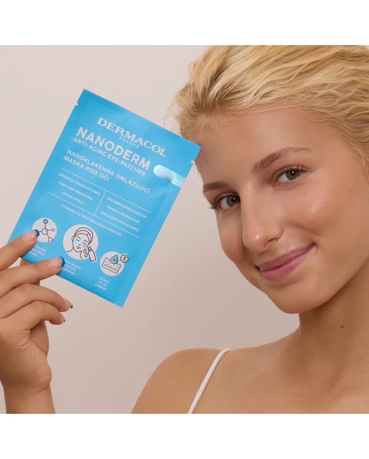 NANODERM Nanovlákenná suchá omlazující maska pod oči