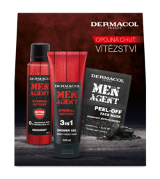 Dárkový balíček Men Agent, deodorant, sprchový gel, maska