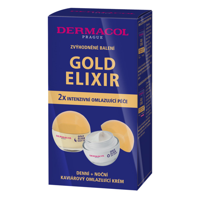 Levně Dermacol - Duopack Gold Elixir denní + noční krém
