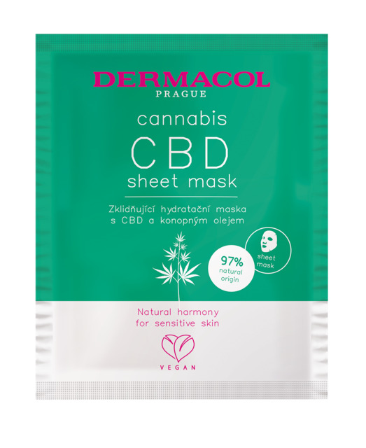 Dermacol - Cannabis textilní maska s CBD